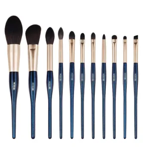 11pcs/set Makeup Brushes Set Powder Sculpting Highlighter Blending Eye Shadow Eyebrow Concealer Make Up