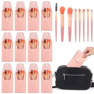 12-Piece Synthetic Makeup Brushes With Travel Bag, Ideal For Weddings And Parties, Complete Brush Set