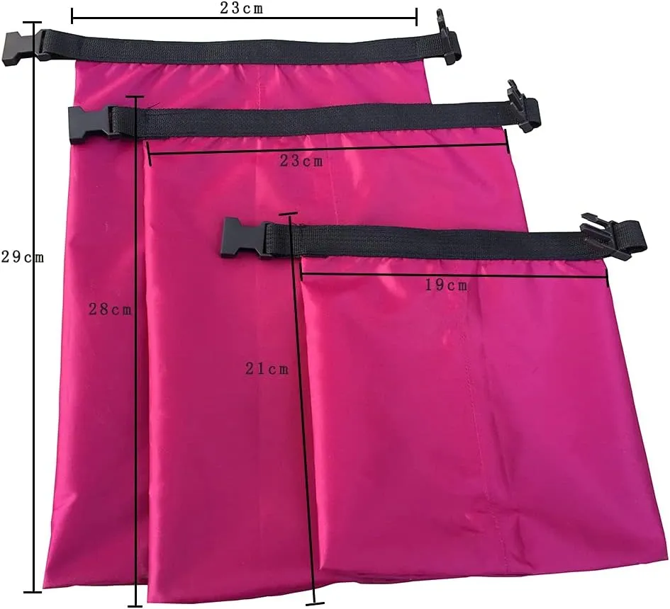 1.5L/2.5L/3.5L Floating Waterproof Dry Bag, Pack of 3, Lightweight Waterproof Bag Drybag Sack for Beach, Fishing, Kayaking, Boating, Hiking, Camping