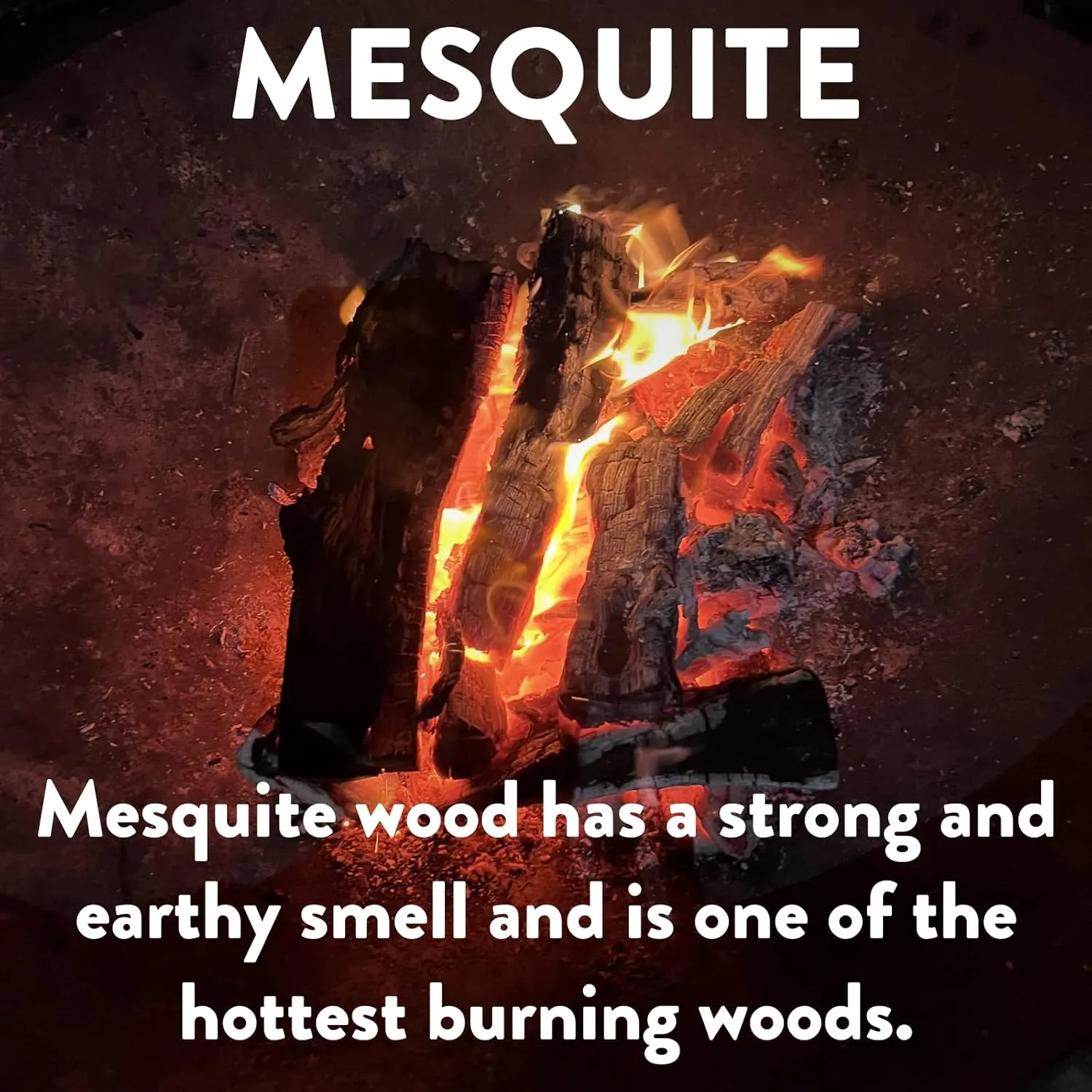 18 LB. Mesquite Firewood & Fatwood Firestarter, Aromatic & Seasoned Wood Logs, Fire Wood Log Perfect Fire Starter for Firepit, Fireplace, Campfires, Bonfire, Outdoor BBQ Grilling by Billy Buckskin Co.