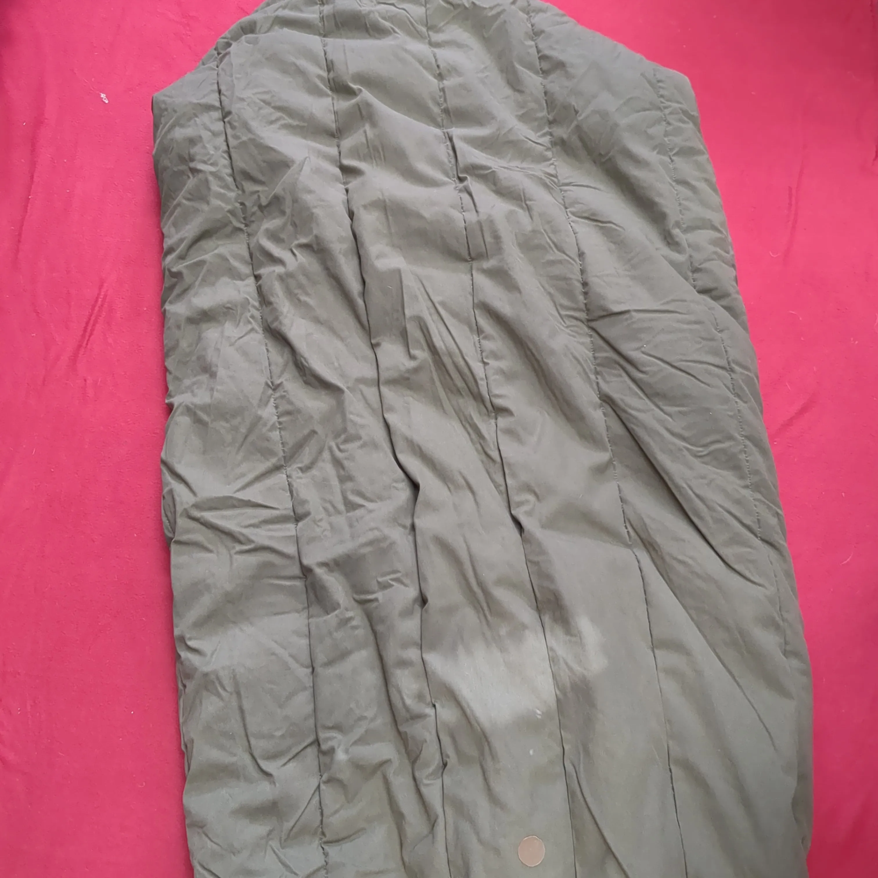 1980s USGI Intermediate Cold Weather Sleeping Bag Olive Green OD (15cc-AUG334)