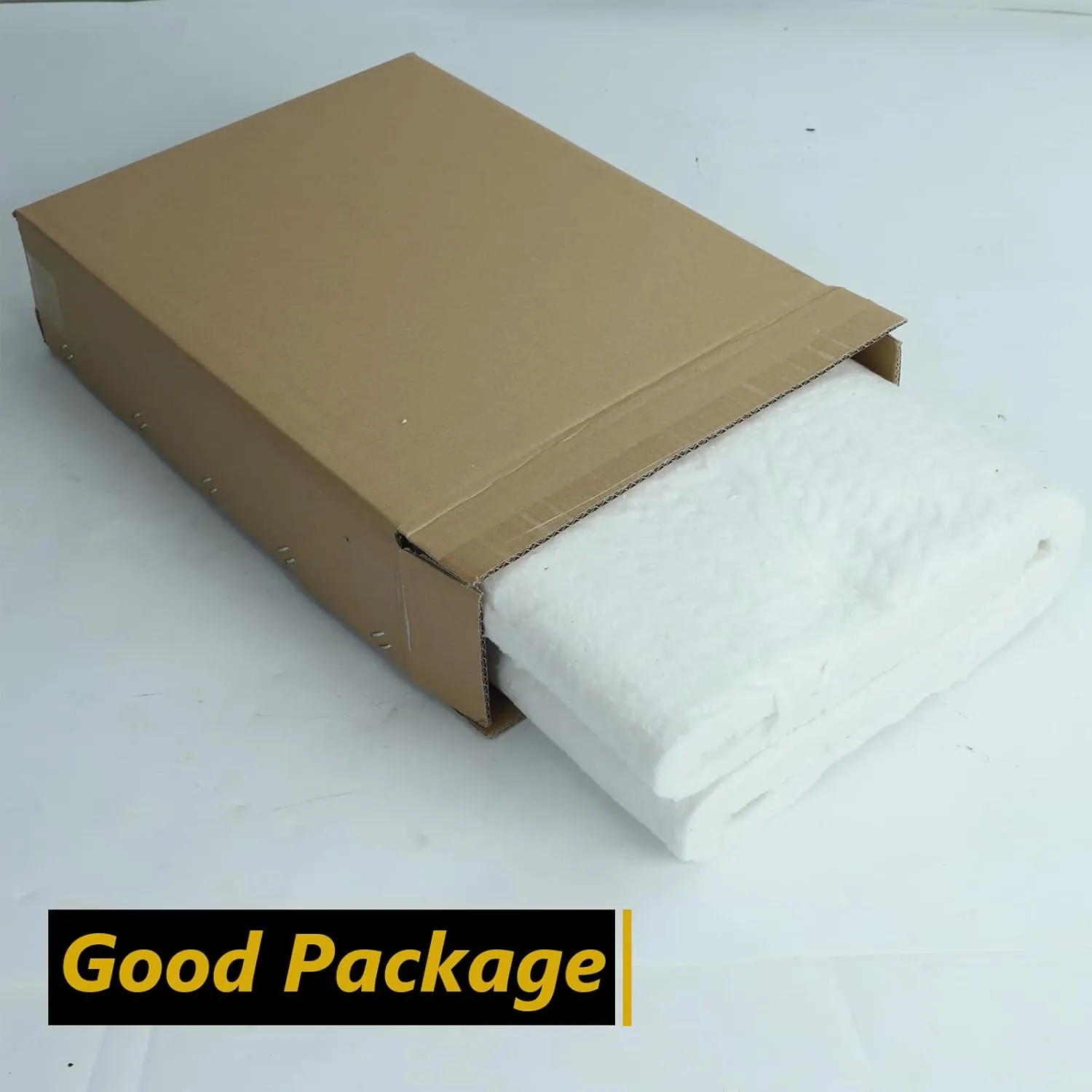 1"x24"x96",2400F Ceramic Fiber Fireproof Insulation Blanket, Applicable to Furnace, forging, kiln and Stove