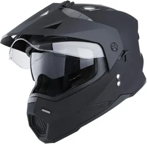 1Storm Dual Sport Motorcycle Motocross Off Road Full Face Helmet Dual Visor: HF802