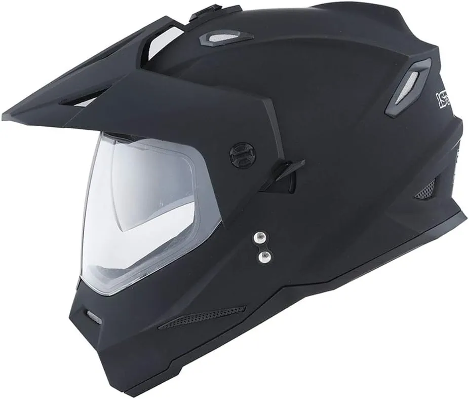 1Storm Dual Sport Motorcycle Motocross Off Road Full Face Helmet Dual Visor: HF802