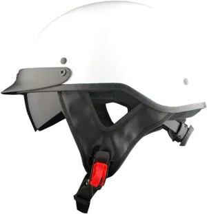 1Storm Motorcycle Half Face Helmet Mopeds Scooter Pilot with Retractable Inner Smoked Visor