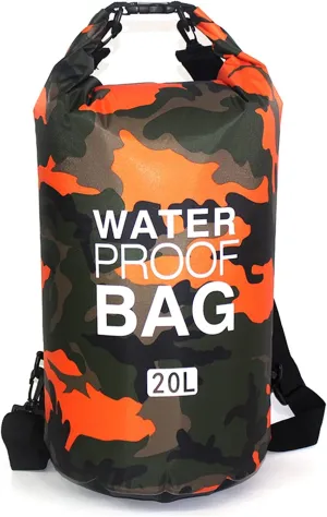 20L Portable Seal Dry Bags, Roll Top Dry Compression Sack, Keep Gear Dry Clean, for Kayaking, Beach, Rafting, Boating