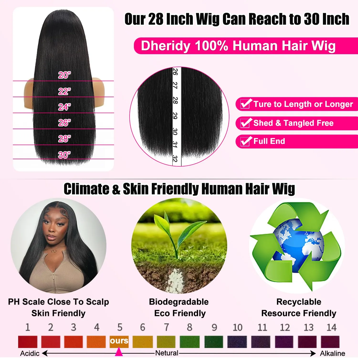 210% Density 13x6 Straight HD Lace Front Wigs Human Hair Pre Plucked 230g Glueless 100% Human Hair Lace Front Wigs for Black Women Brazilian Lace Frontal Wigs Human Hair 13x6 Free Part 28 Inch