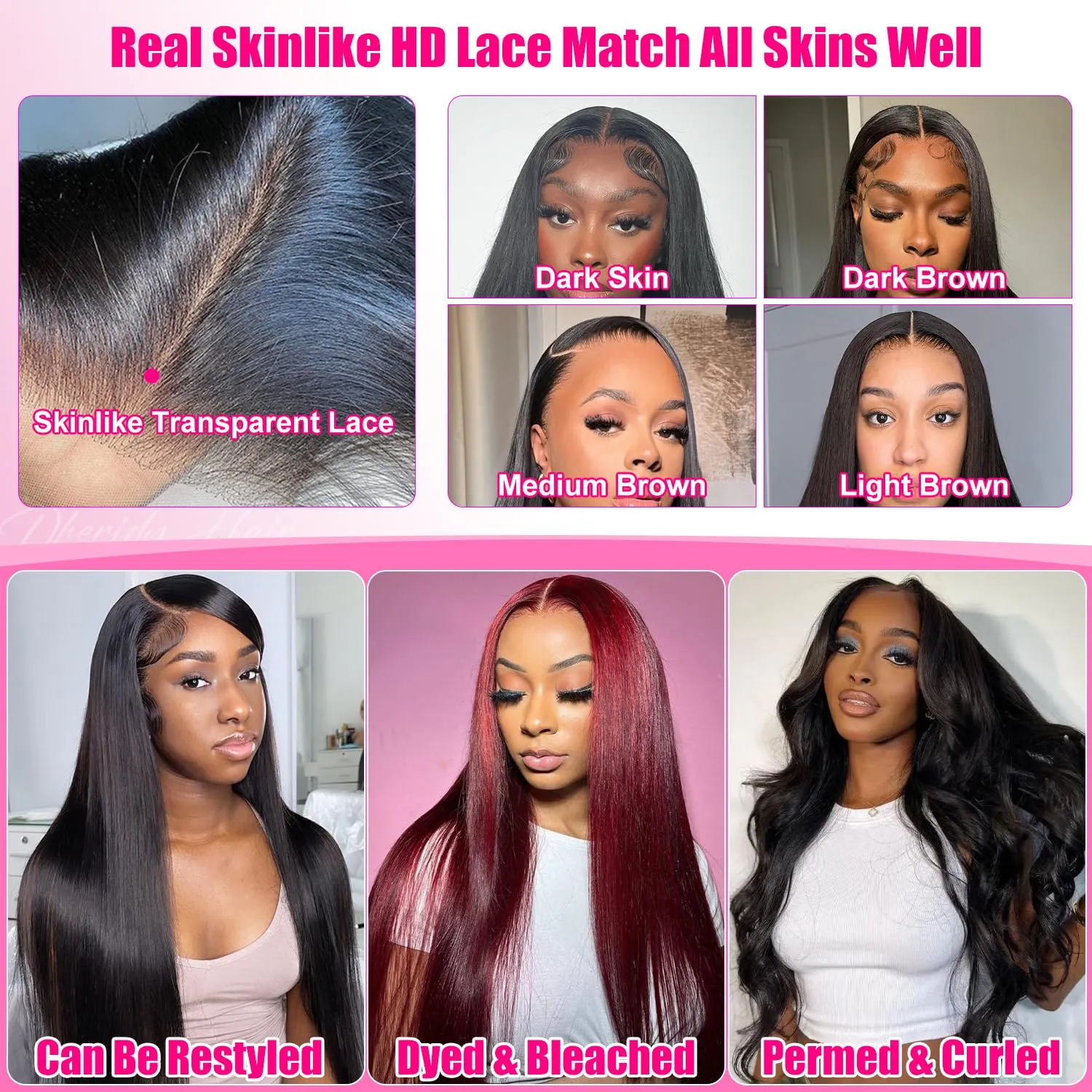 210% Density 13x6 Straight HD Lace Front Wigs Human Hair Pre Plucked 230g Glueless 100% Human Hair Lace Front Wigs for Black Women Brazilian Lace Frontal Wigs Human Hair 13x6 Free Part 28 Inch