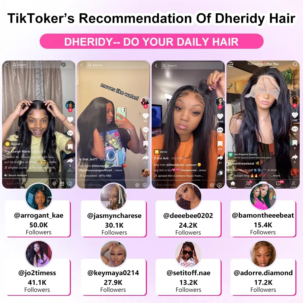 210% Density 13x6 Straight HD Lace Front Wigs Human Hair Pre Plucked 230g Glueless 100% Human Hair Lace Front Wigs for Black Women Brazilian Lace Frontal Wigs Human Hair 13x6 Free Part 28 Inch