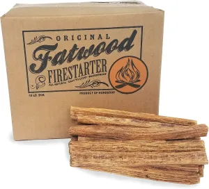 2400 Earth Worth | 10 Pound Box - Fatwood Firestarter,Brown