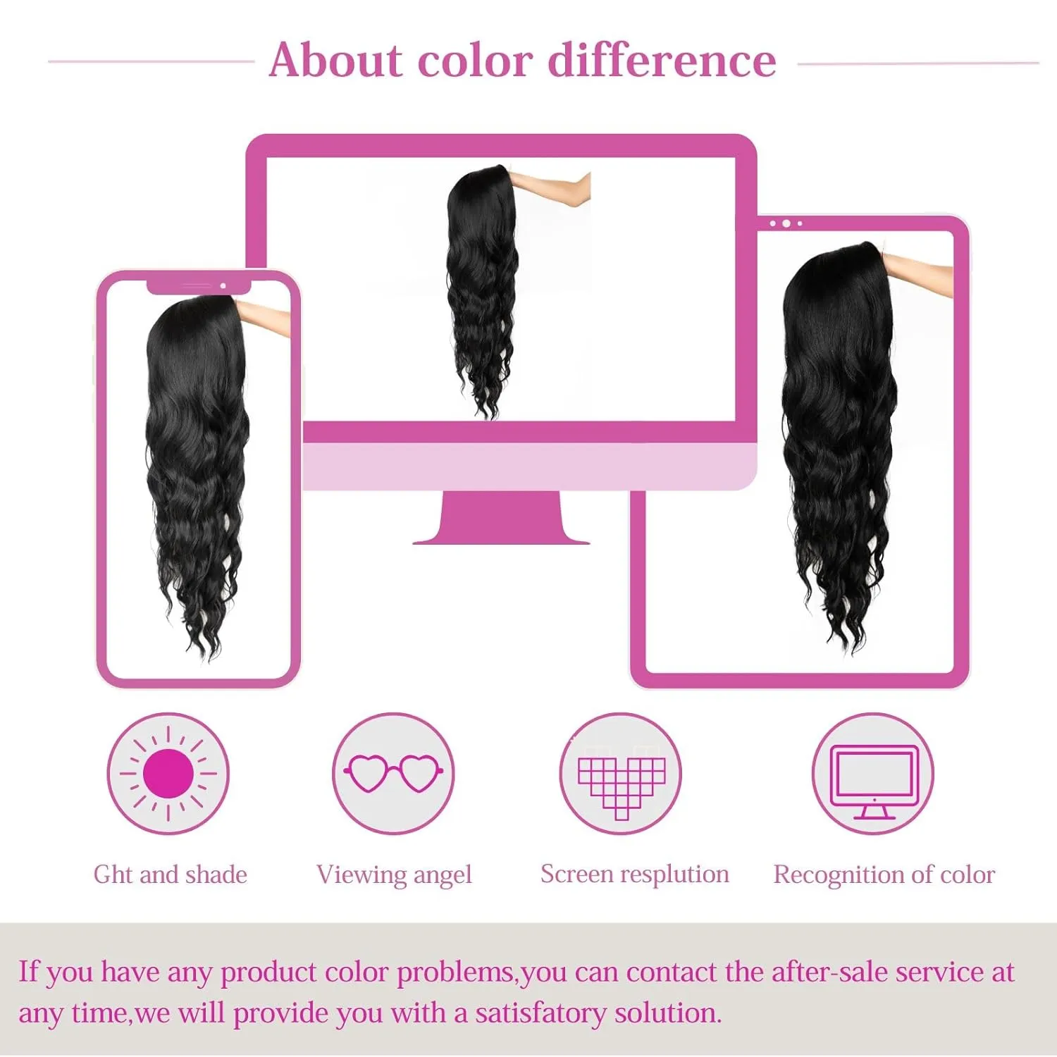 26 inch Lace Hairline Long Black Wigs for Women, Middle Part Long Curly Wig Heat Resistant Synthetic Hair Looking Natural, Fiber Wig for Daily Party Use