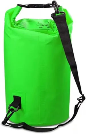 2L/5L/10L/15L/20L/30L Waterproof Dry Bag, Roll Top Dry Compression Sack, Keep Gear Dry Clean, for Kayaking, Beach, Rafting, Boating (Color : Green, Size : 15L)