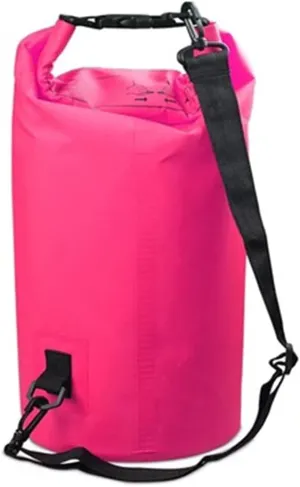 2L/5L/10L/15L/20L/30L Waterproof Dry Bag, Roll Top Dry Compression Sack, Keep Gear Dry Clean, for Kayaking, Beach, Rafting, Boating (Color : Pink, Size : 2L)