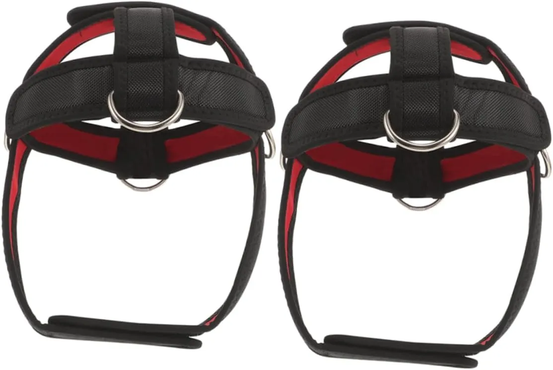 2Pcs Adjustable Neck and Head Training Harness Padded Neck Weight Lifting Harness for Strength and Resistance Training Neck Muscle Builder Durable Design