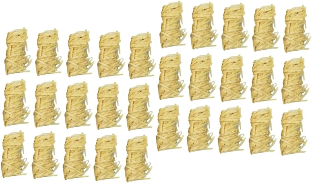 2sets Safe Firelighters Natural Wooden Firelighters for Starting on Charcoal Grills 50pcs*2