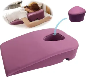 3 in 1 Face Down Pillow, Massage Pillow face Down, Wedge Pillow for Sleeping, Prone Pillow,Massage Table Portable,Removable Cover (2 Colors)