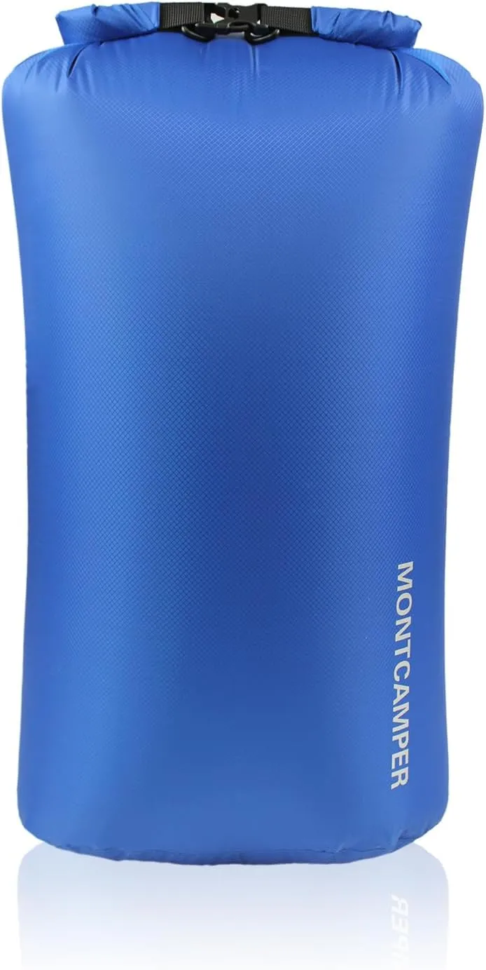 30D Nylon Waterproof Dry Bag-Extra Large Waterproof Storage Sack with Roll Top Closure-Suitable for Long Hiking, Camping, Kayaking and Beach-Float on Water(35L/Blue)