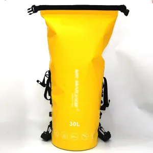 30L PVC Waterproof Dry Bag with 2 Detachable Shoulder Strap, Roll Top Dry Compression Sack, for Kayaking, Swimming, Rafting (Color : Yellow)