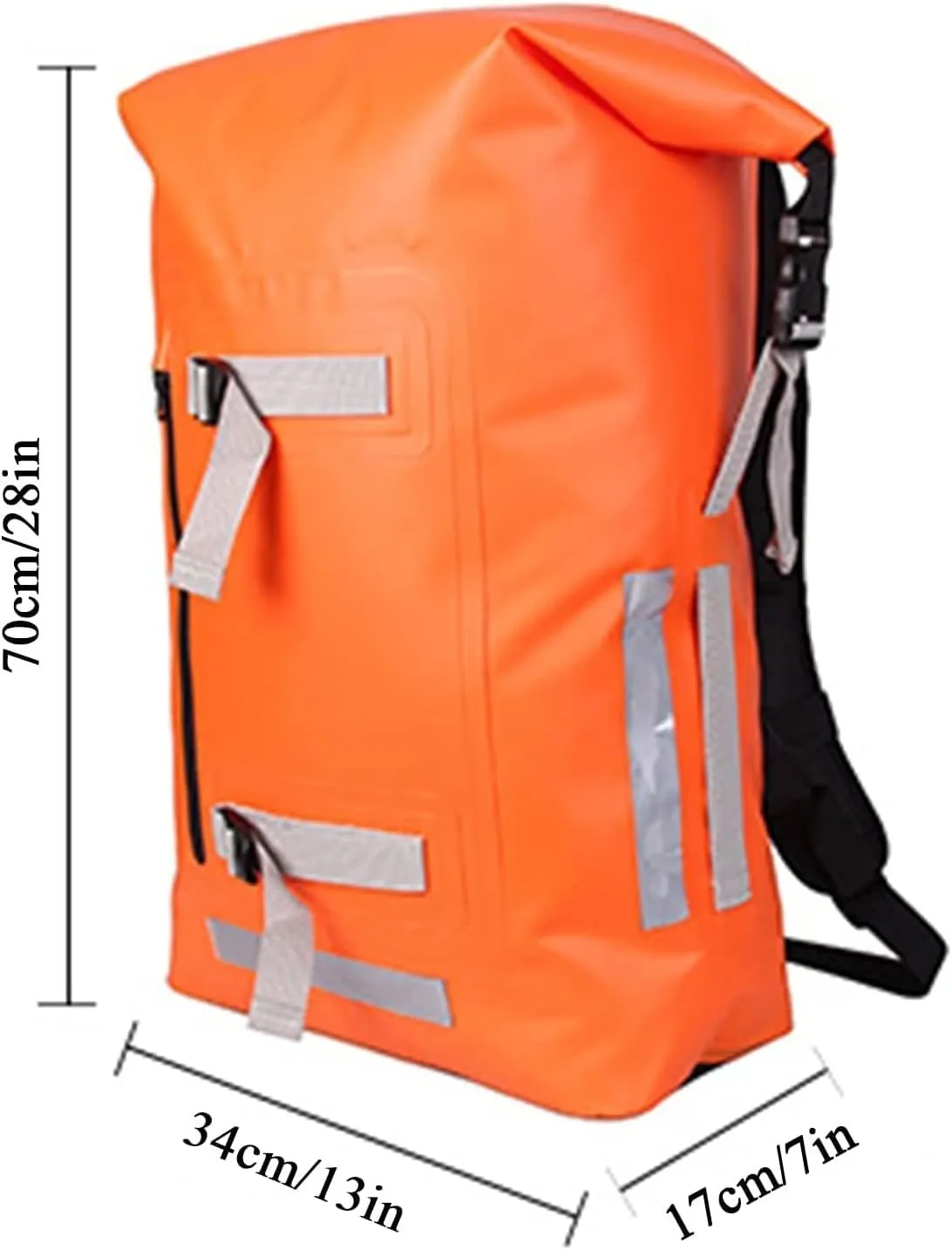 40L Portable Floating Waterproof Drying Bag, Roll-top Drying Bag, Light Storage Bag with Exterior Zippered Pocket (Color : Green)