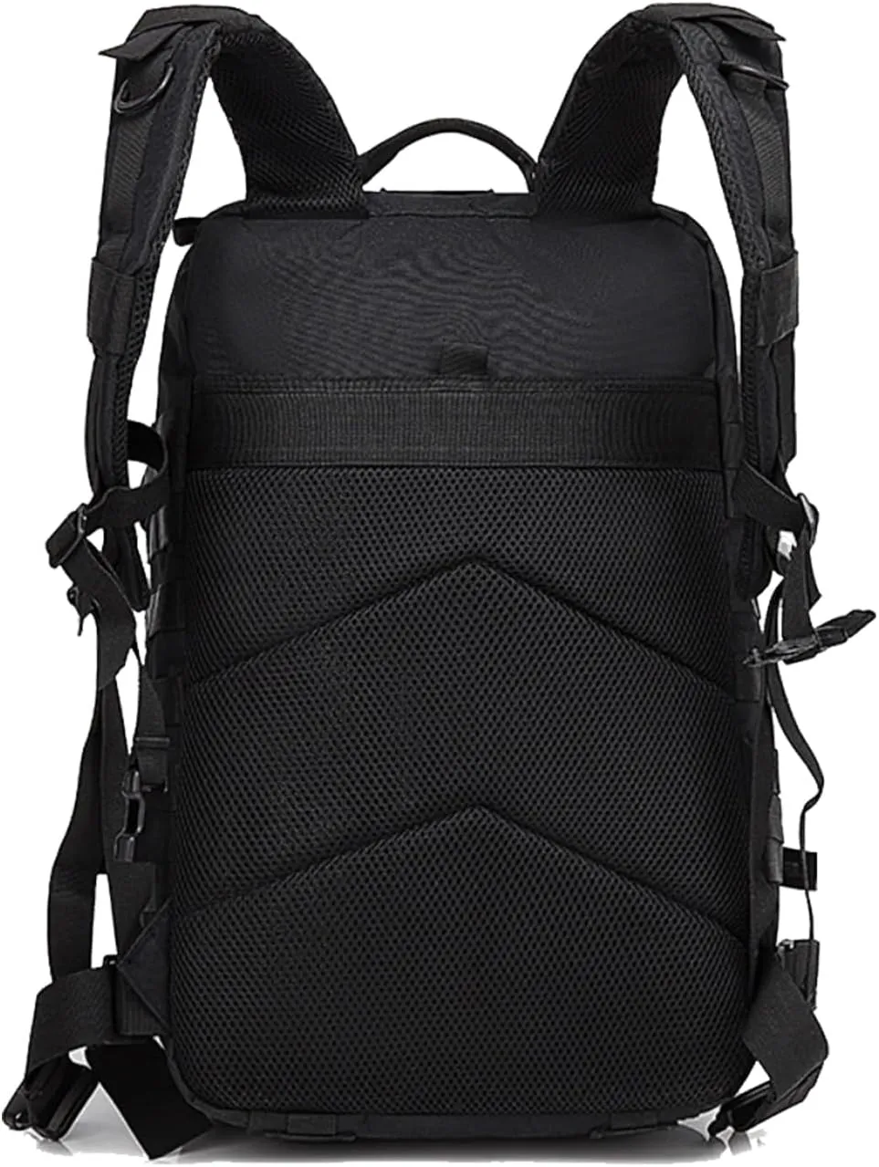 45L Military Tactical Backpack for Men & Women Bug Out Bag Assault pack Molle Daypack Hiking Trekking Rucksack(Black)