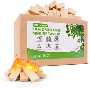 4" Lengths Mini Fire Sticks Wood,Pine Kiln Dried Firewood,Small Barkless Kilndling Logs,Solo Stove Accessories Prefect for Solo Stove Mesa,Tabletop Fire Pit,Pizza Oven,12 Lbs