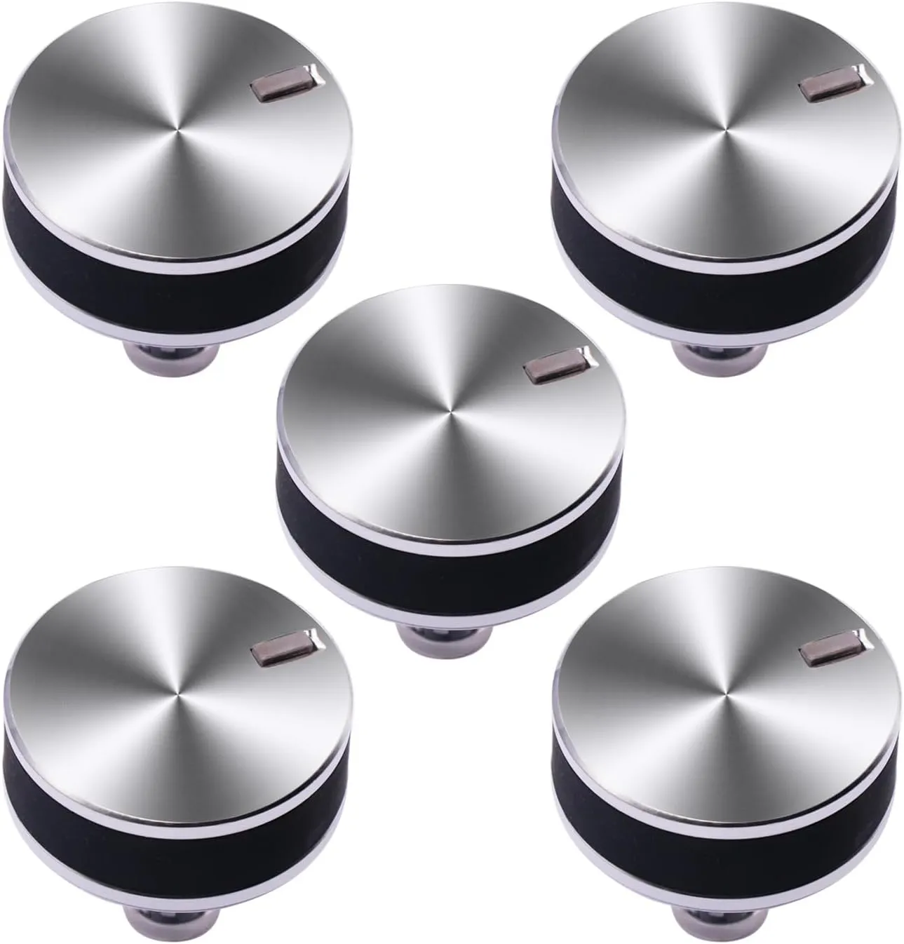 5 Pack Gas Stove Knob Replace for WB03X24360 Compatible with ge Monogram Gas Cooktop Replaces GE Monogram Stove Knobs WB03T10259, AP5980302,4179424,AP5980302, EAP11700818