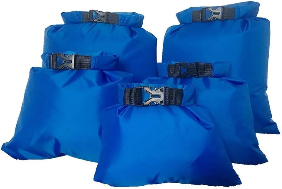 5 Pack Safe & Dry Bag with Water Resistant, Ultralight 1.5L-6L Dry Sack Packing Waterproof Storage Bags for Kayaking, Camping, Boating, Floating and Outdoor Surviva