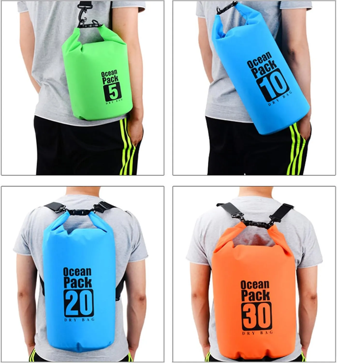 5/10L Drifting Rafting Bag, Waterproof Dry Bag, Lightweight Swiming Pack Beach Storage Pouch, Kayaking Diving Floating Water Sack