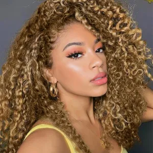 7 Packs GoGo Curl Crochet Hair Short Curly Crochet Hair for Women Water Wave Beach Curl Deep Twist Crochet Braids Synthetic crochet Hair Extensions (10 Inch, #27)