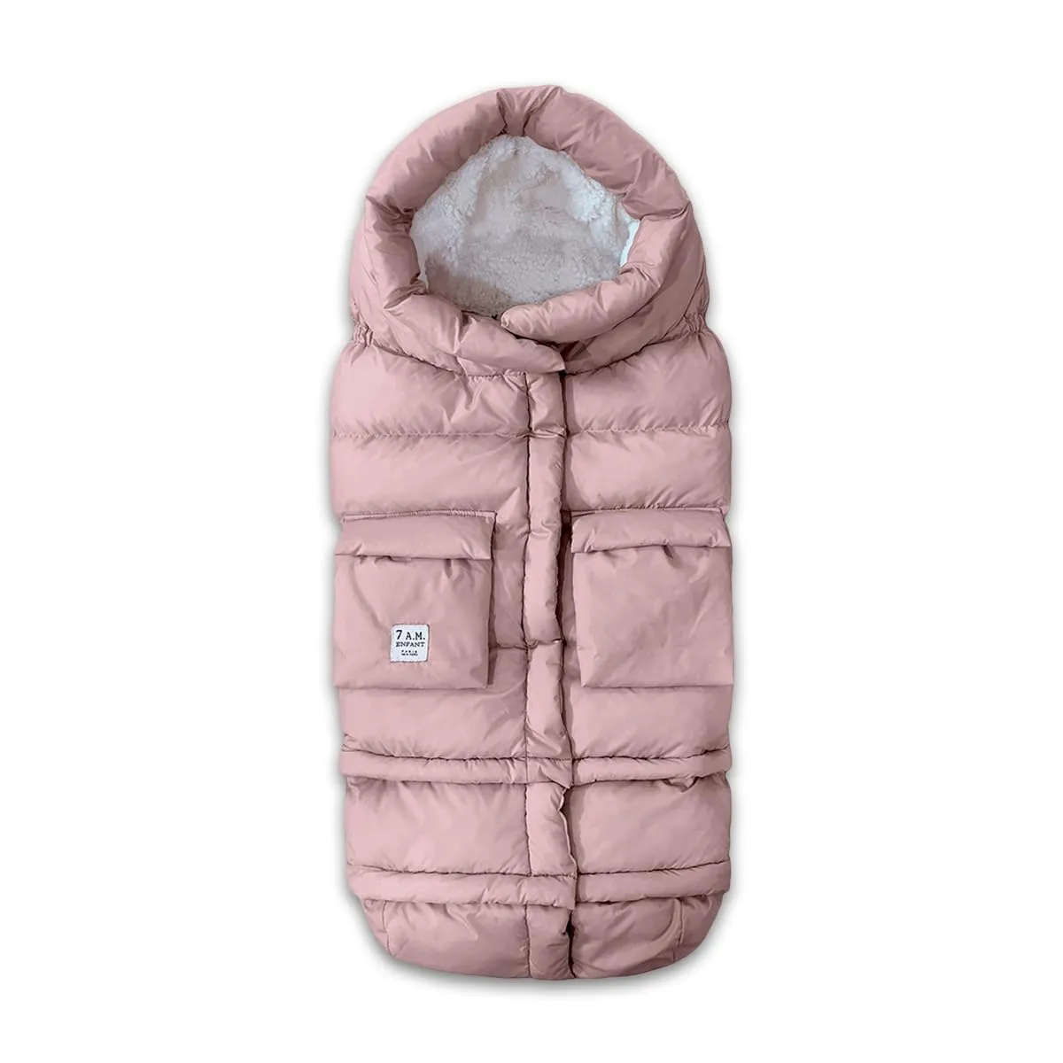 7AM Enfant Stroller Blanket 212 - Adjustable Baby Car Seat Zipped Blanket for Babies Winter, Unisex Multi Purpose Fleece Lined Warm Hooded Toddler Footmuff Water Repellent | (6M - 4T)