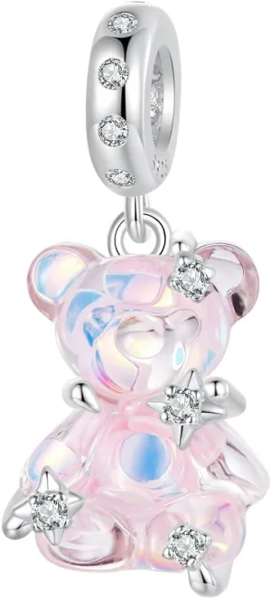 925 Sterling Silver Rainbow Owl Turtle Seashell Firefly Cat Animal Beach Charms Bead Dangle Charm for Charm Bracelet Birthday Jewelry Gift for Women