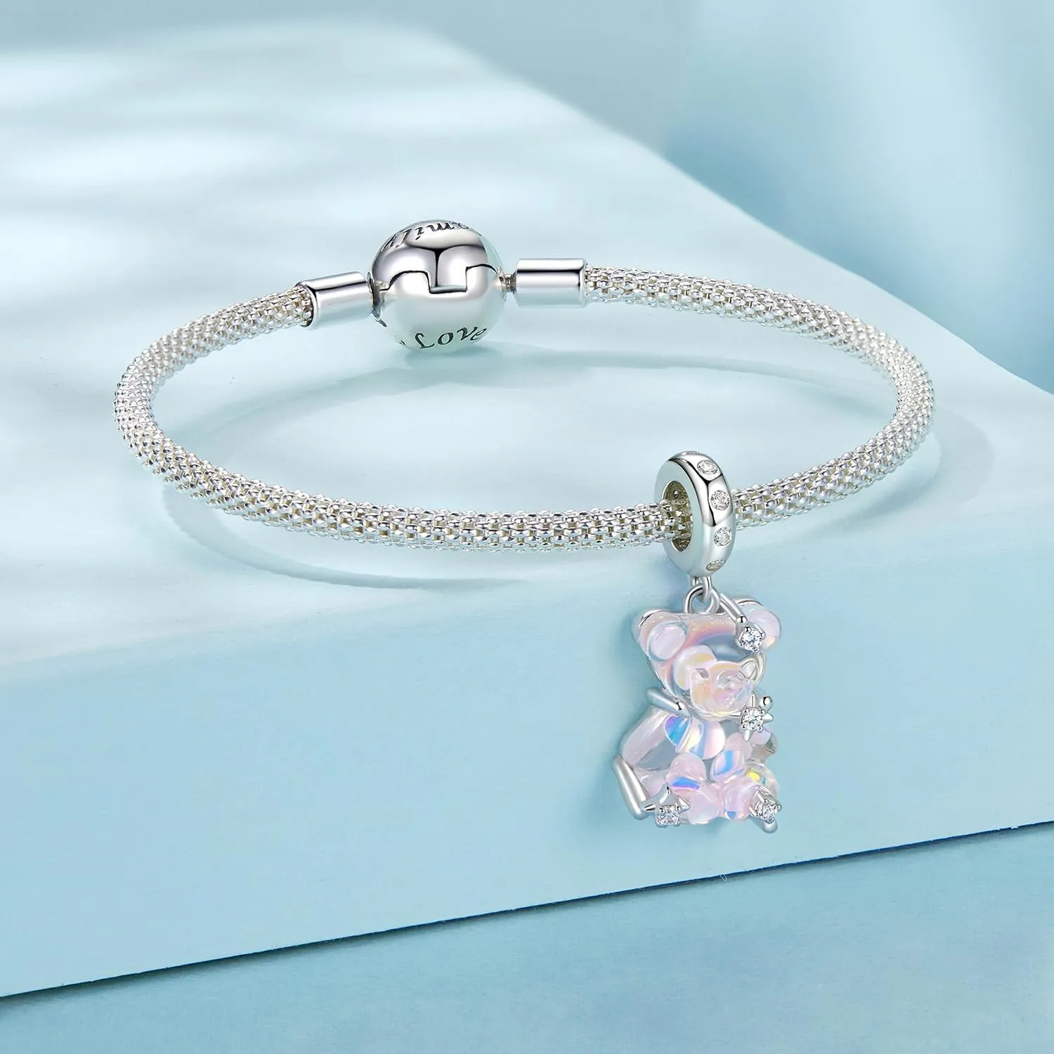 925 Sterling Silver Rainbow Owl Turtle Seashell Firefly Cat Animal Beach Charms Bead Dangle Charm for Charm Bracelet Birthday Jewelry Gift for Women
