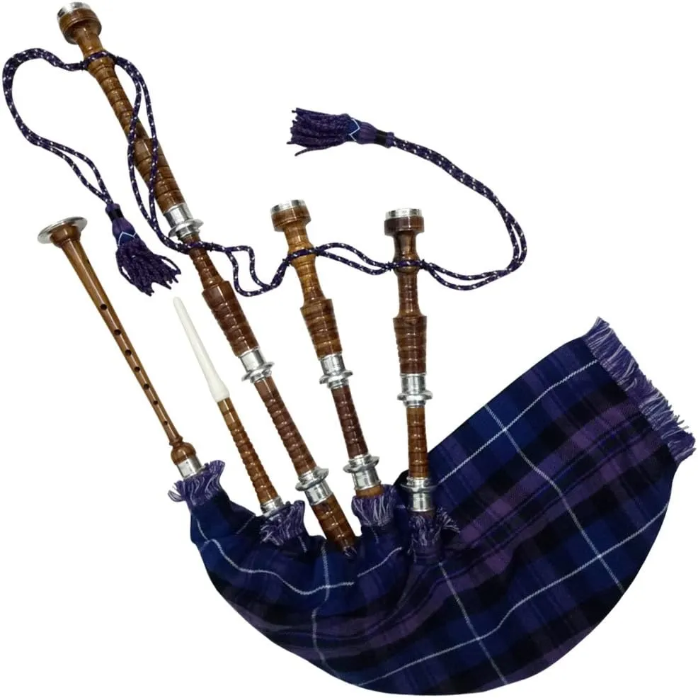 AAR Pride of Scotland Bagpipe Rosewood with Silver Mounts Free Bagpipe Carrying Bag