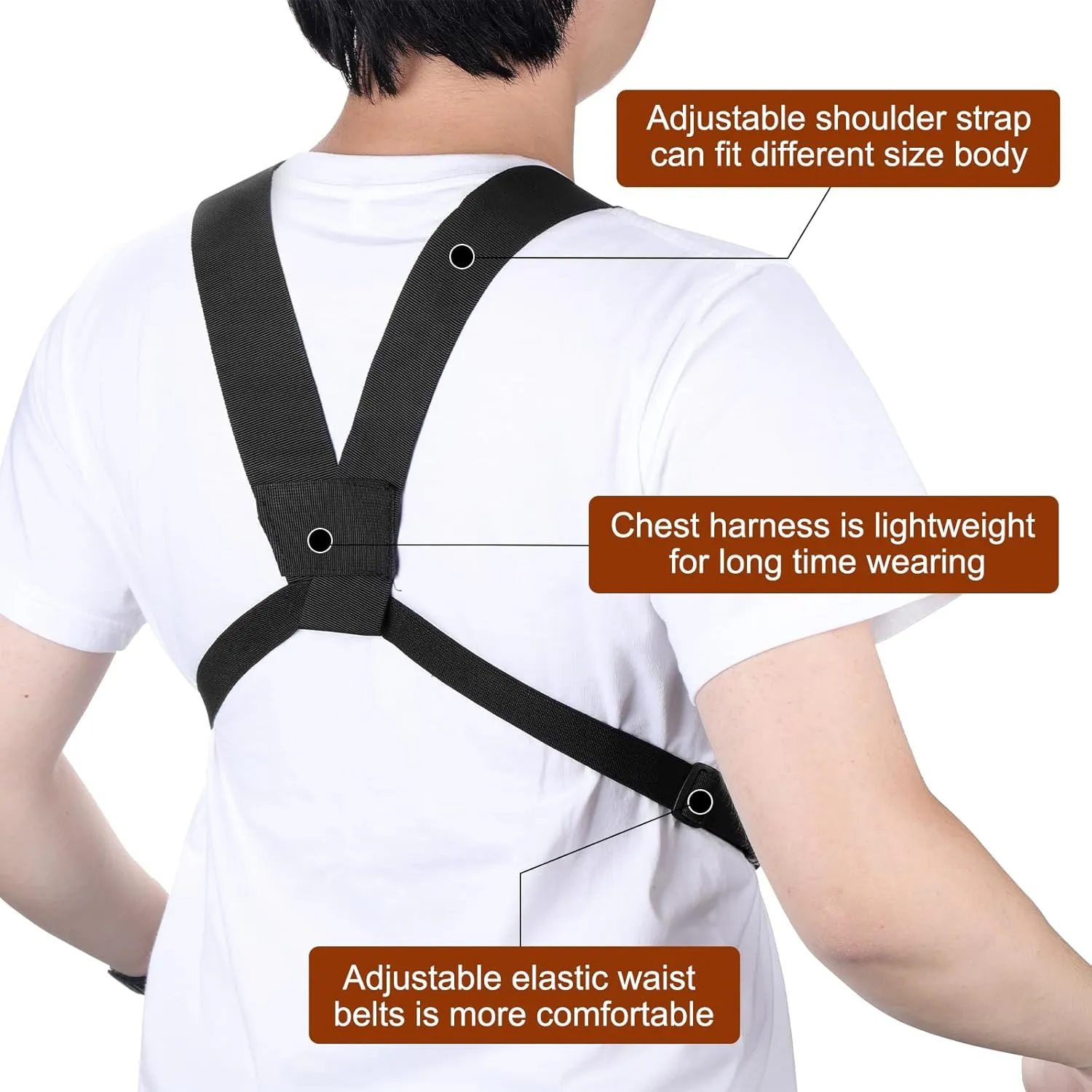 abcGoodefg Radio Chest Harness Chest Front Pack Pouch Holster Vest Rig for Two Way Radio Walkie Talkie(Rescue Essentials)