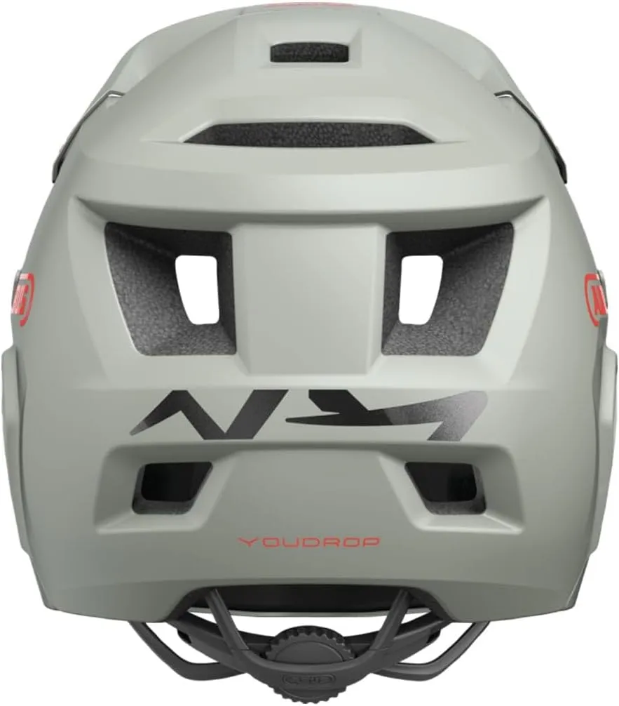 ABUS YouDrop Youth Mountain Bike Helmet - Bicyle Safety Certified, Removable Chin Guard, Designed for Kids