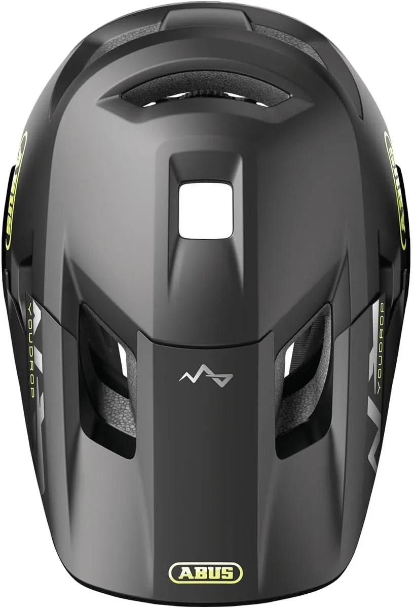 ABUS YouDrop Youth Mountain Bike Helmet - Bicyle Safety Certified, Removable Chin Guard, Designed for Kids
