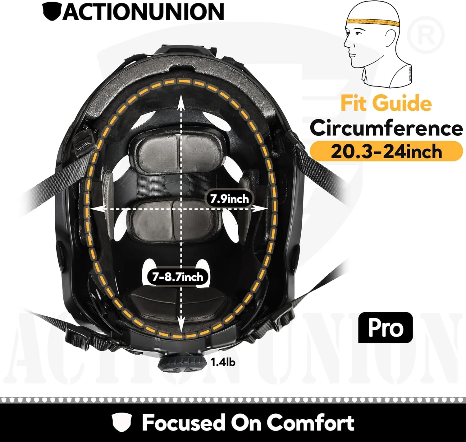 ACTIONUNION Airsoft Helmet Pro Set PJ Type Tactical Paintball Helmet