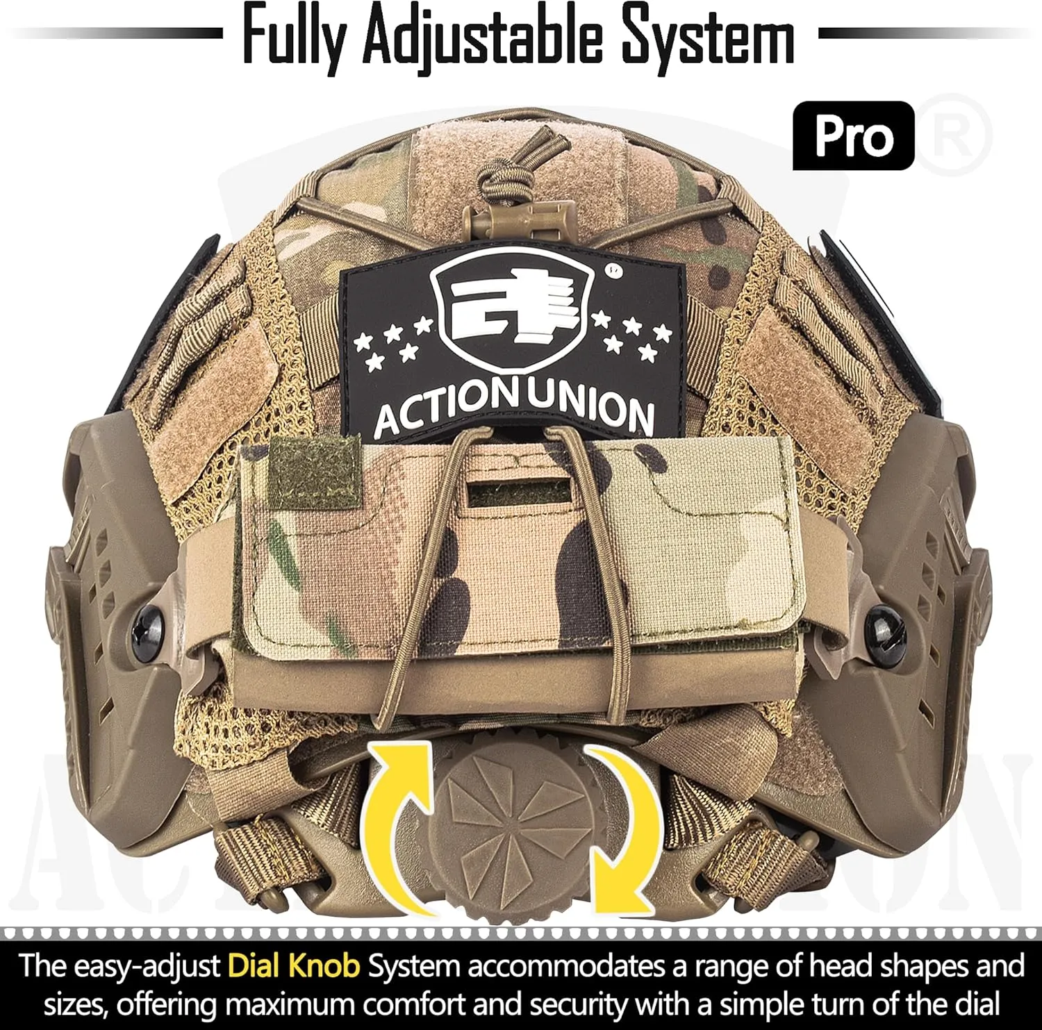 ACTIONUNION Airsoft Helmet Pro Set PJ Type Tactical Paintball Helmet