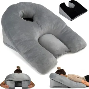 Adjustable Face Down Pillow After Eye Surgery - Home Massage Pillow Face Down for Bed & Face Down Pillow for Sleeping - BBL Pillow After Surgery for Sleeping - Adjustable Firmness & Height