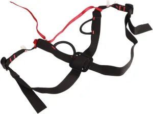 Adjustable, Fiber Material Chest Adjustable Shoulder Strap, Safety Equipment with Hanging Point Strap, 2 Equipment Rings Suitable for Rock Climbing, Mountain Climbing, Hiking,