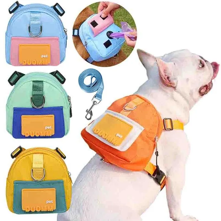 Adjustable Harness French Bulldog Backpack