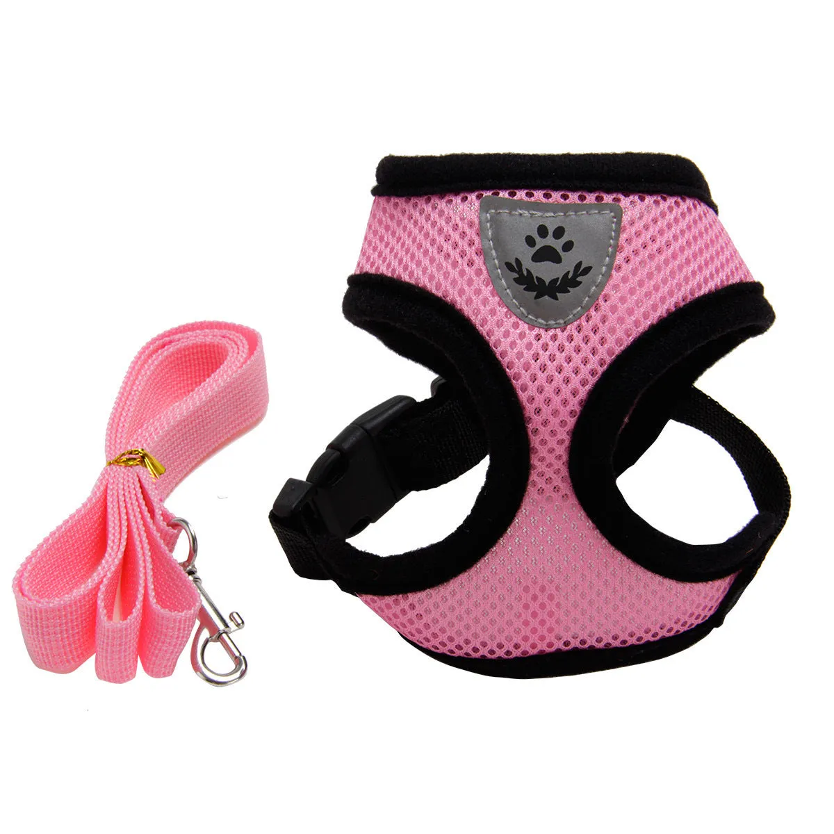 Adjustable Mesh Dog Harness with Leash