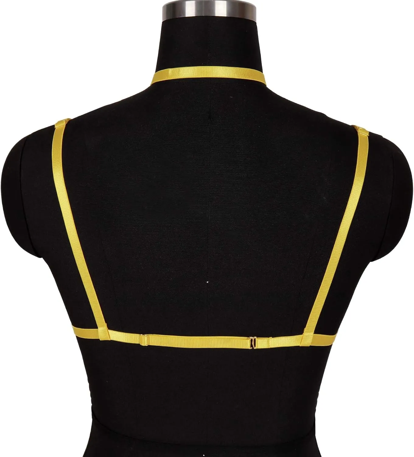 Adjustable Plus Size Punk Gothic Clothing Carnival Party Body Harness Bra Women Caged Bralette