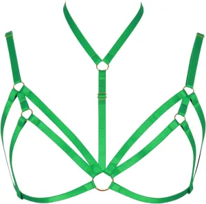 Adjustable Plus Size Punk Gothic Clothing Carnival Party Body Harness Bra Women Caged Bralette