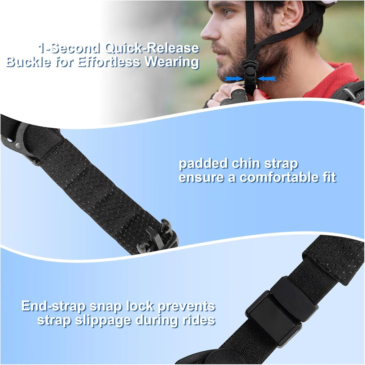 Adult Bike Helmet for Men/Women with Helmet Bag 2 Removable Moisture-Wicking Liners & Visors Lightweight Shockproof Adjustable Design CPSC 1203 & EN 1078 Safety Certified for Road/Commute/MTB