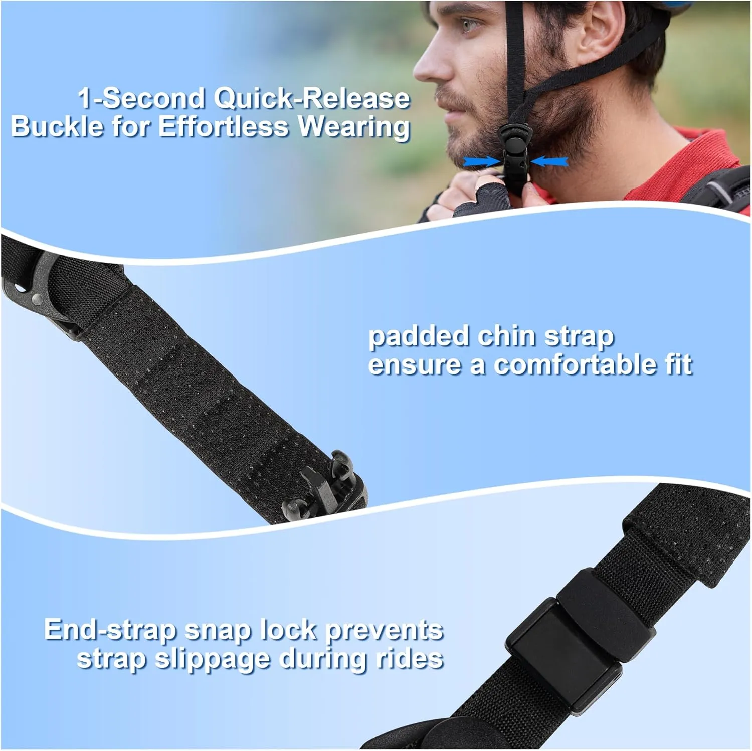 Adult Bike Helmet for Men/Women with Helmet Bag 2 Removable Moisture-Wicking Liners & Visors Lightweight Shockproof Adjustable Design CPSC 1203 & EN 1078 Safety Certified for Road/Commute/MTB