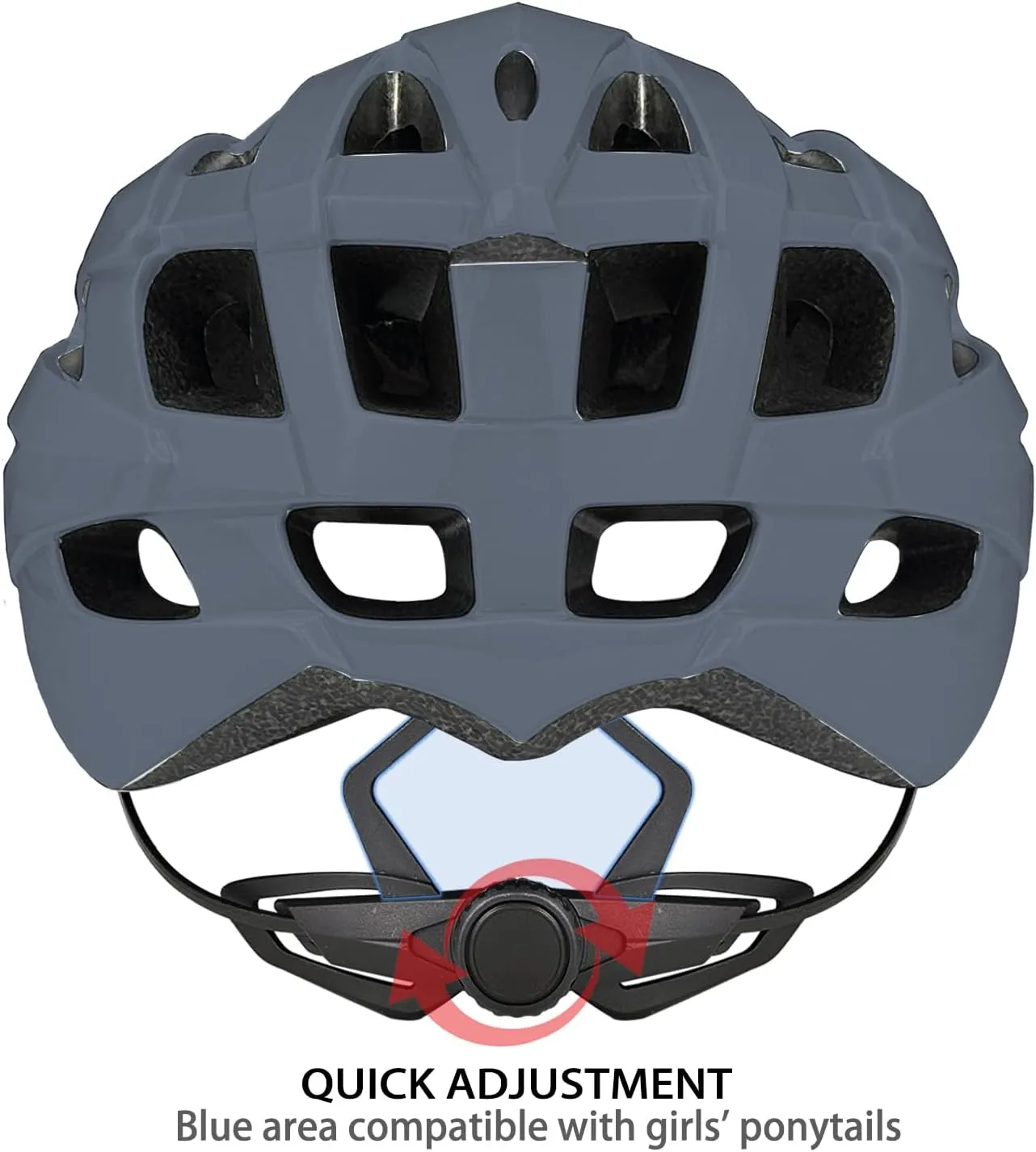 Adult Bike Helmet Men and Women Bicycle Helmet Removable Visor Adjustable Cycling Helmet Suggested Fit 56 to 62cm for Mountain & Road with CPSC Safety-Certified