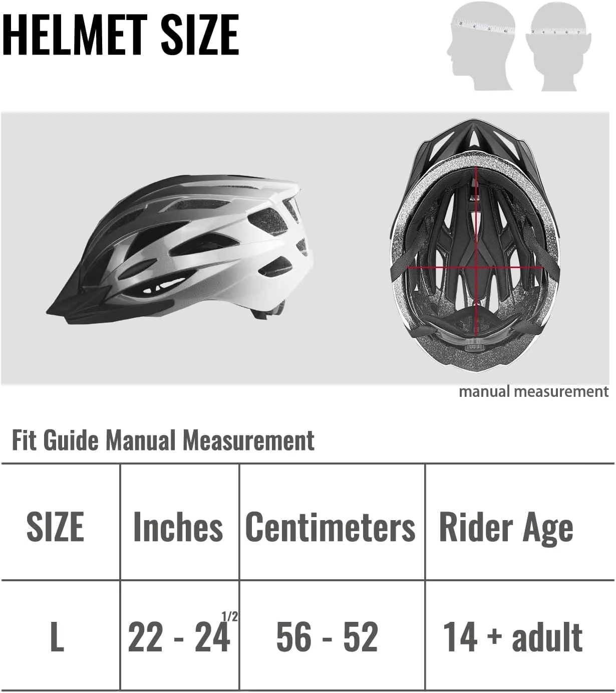 Adult Bike Helmet Men and Women Bicycle Helmet Removable Visor Adjustable Cycling Helmet Suggested Fit 56 to 62cm for Mountain & Road with CPSC Safety-Certified