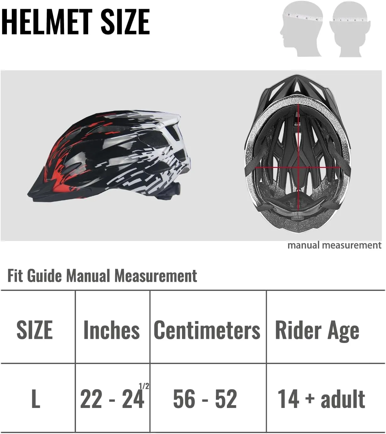 Adult Bike Helmet Men and Women Bicycle Helmet Removable Visor Adjustable Cycling Helmet Suggested Fit 56 to 62cm for Mountain & Road with CPSC Safety-Certified
