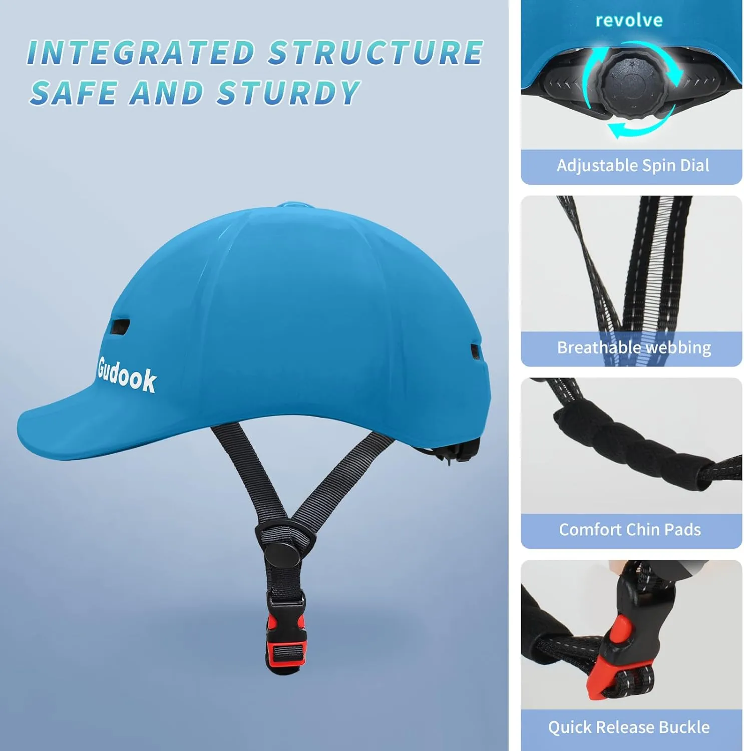 Adult Bike Helmets for Men - Women Bicycle Helmet - Certified Comfort Lightweight Adjustable Baseball Cap Style Cycling Helmet for Urban Commuter Road Biking Scooter